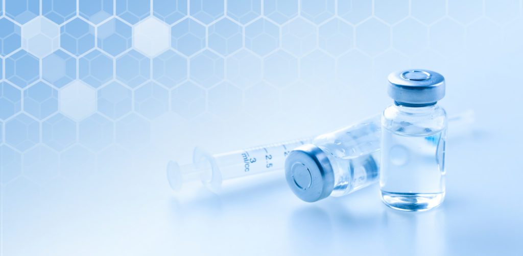 syringe and ampules