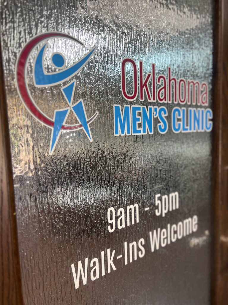 The front door of Oklahoma Men's Clinic in OKC